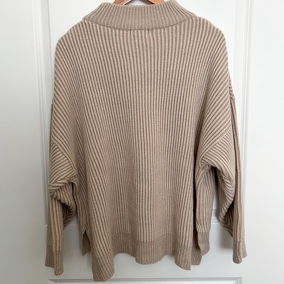 Topshop Ribbed Knit Pullover Sweater with Mock Neck Size US 8-10 - Picture 4 of 5